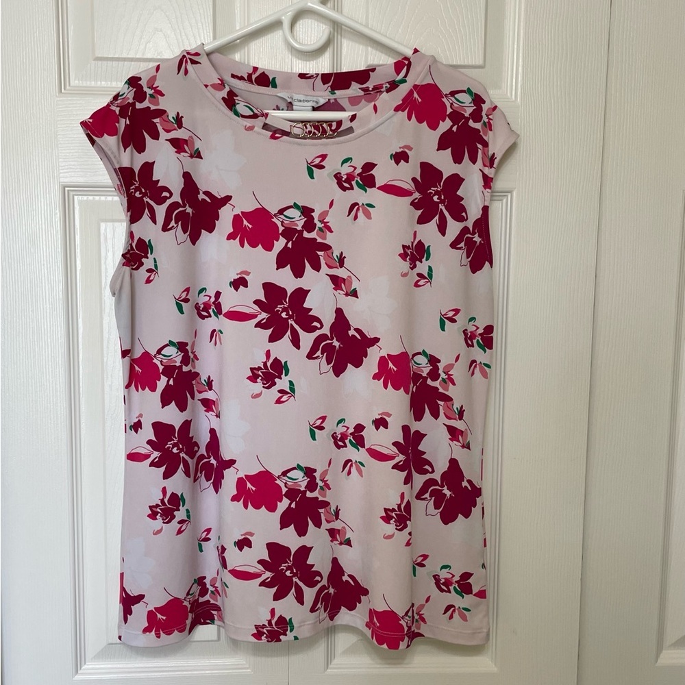 Liz Claiborne Elegant Blouse in Soft Pink
